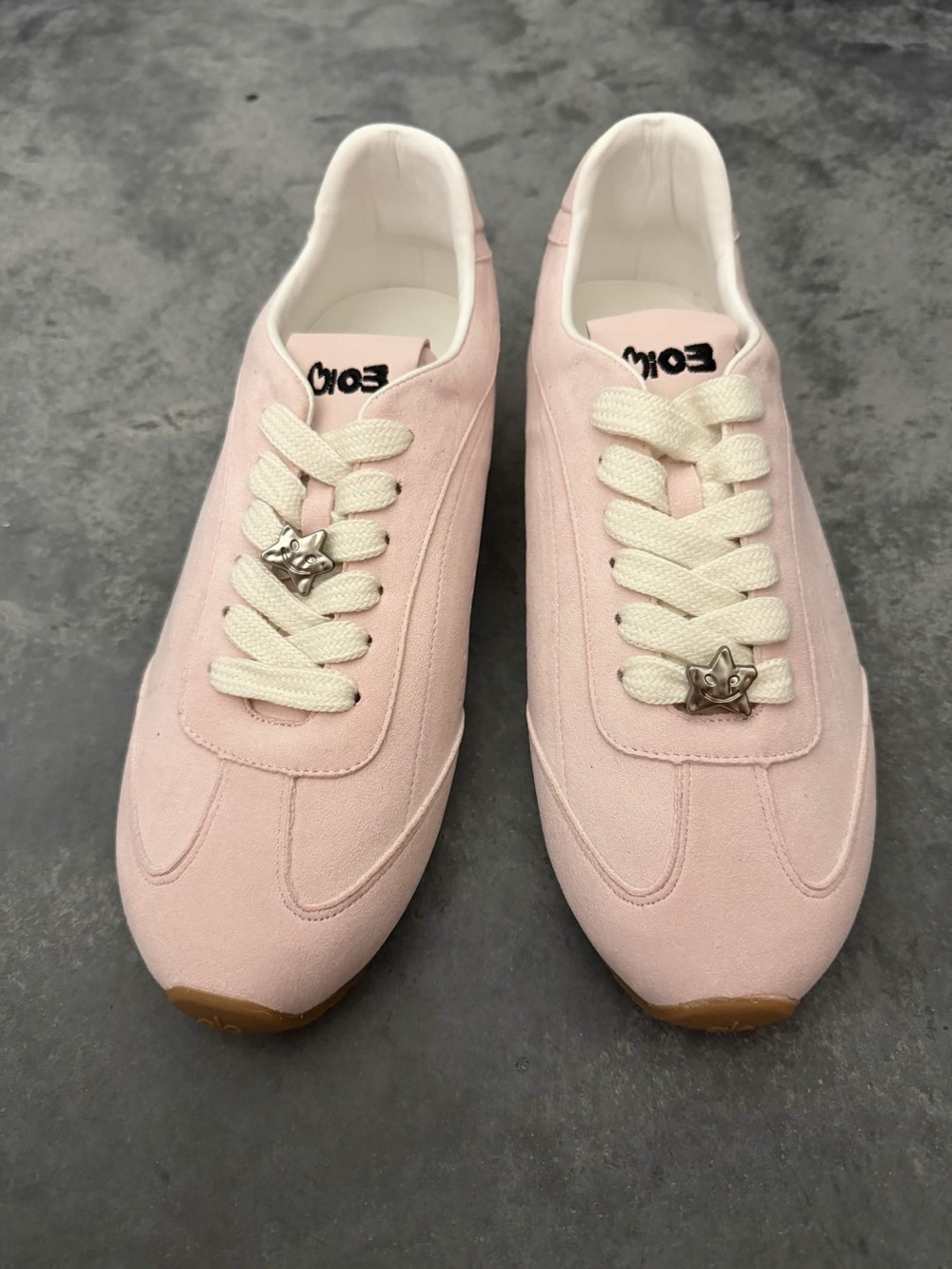 ALO x JISOO Sunset Sneakers Bloom Pink Suede Size 9